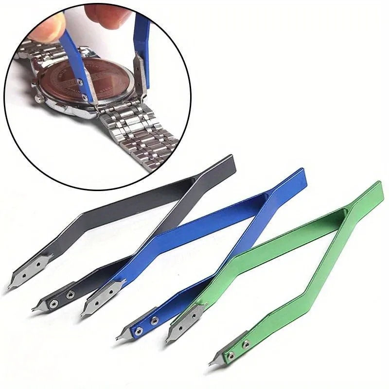 Spring Bar Tool Set - เครื่องมือถอดสปริงบาร์แบบมืออาชีพ ทำจากสแตนเลสสตีล รูปทรงตัววี สำหรับซ่อมนาฬิกา สร้อยข้อมือ และเครื่องประดับ