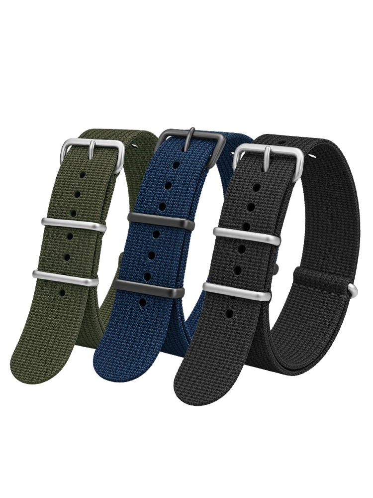 Nato Strap Nylon - ไนลอนยางสําหรับ Seiko ทหาร Ballistic ผ้าเปลี่ยนคุณภาพสูงไนลอน 18