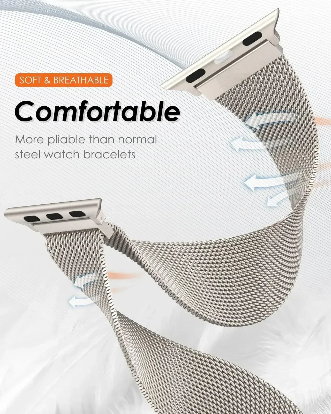 สายนาฬิกาโลหะแบบ Milanese สำหร - Milanese Loop Magnetic บทวิจารณ์และราคา
