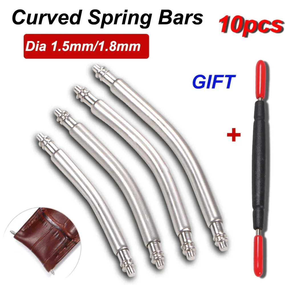 10pcs ปลายโค้งสปริงบาร์ Dia 1. - Spring Bar Tool Set บทวิจารณ์และราคา